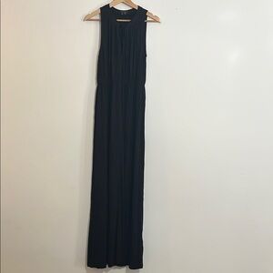 Theory Elegant Black Sleeveless Maxi Dress